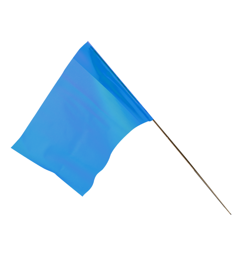 Plain Marker Flags Bdl 100 Blue Glo