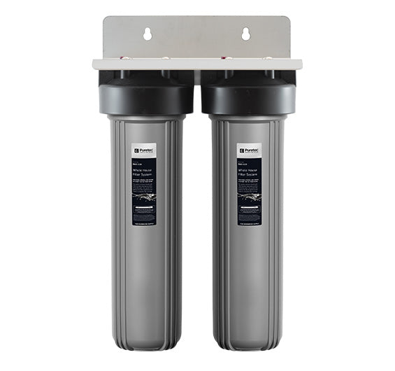 Whole House Rainwater Filter 1" conn, 10" Lge Dia, PL20MP1 + PX01MP1 incl, 75 lpm